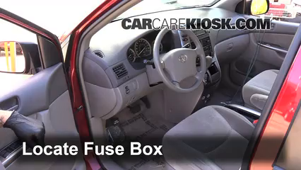 Interior Fuse Box Location: 2004-2010 Toyota Sienna - 2008 ... 2004 toyota sienna le fuse diagram 